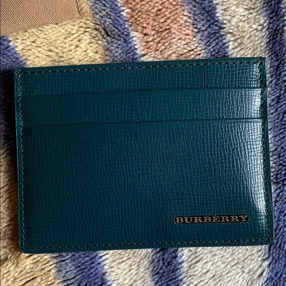 Burberry Teal Card Holder - Picture 2 of 6